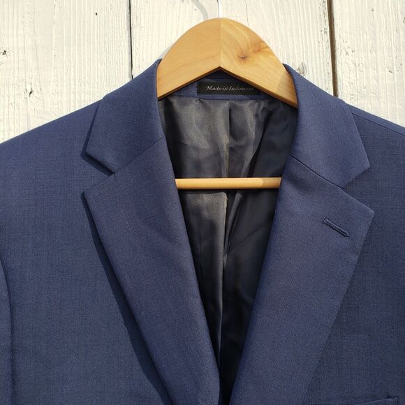 Calvin Klein Slim Fit Infinite Stretch Suit Jacket 44L Blue JACKET ONLY - Picture 5 of 16